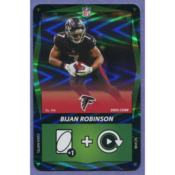 2024 Uno Elite Football Card Green Foil #146 Bijan Robinson - Picture 1 of 1
